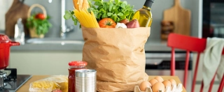 Online buying and delivery concept.